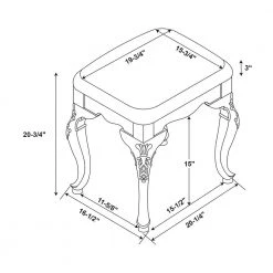 Faust Cherry Landing Bench 20.25 in. W x 16.5 in. D x 20.75 in. H by Powell Company -Powell Company Shop cherry powell company dining benches hd1774be21 c3 1000