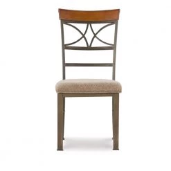Masson Metal Frame Brushed Faux Medium Cherry Wood with Beige Polyester Seat Dining Chair (Set of 2) by Powell Company 14 Masson Metal Frame Brushed Faux Medium Cherry Wood with Beige Polyester Seat Dining Chair (Set of 2) by Powell Company -Powell Company Shop cherry powell company dining chairs hd1784sc21 c3 1000