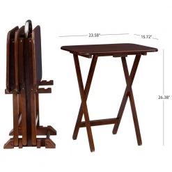 Hampden 5-Piece Snack Tray Table Set by Powell Company 17 Hampden 5-Piece Snack Tray Table Set by Powell Company -Powell Company Shop cherry powell company end side tables hd1056a19 44 1000