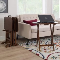 Hampden 5-Piece Snack Tray Table Set by Powell Company 18 Hampden 5-Piece Snack Tray Table Set by Powell Company -Powell Company Shop cherry powell company end side tables hd1056a19 fa 1000