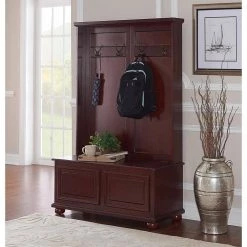 Chadwick Cherry Hall Tree by Powell Company -Powell Company Shop cherry powell company hall trees 15a7058 31 1000