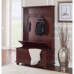 Chadwick Cherry Hall Tree by Powell Company -Powell Company Shop cherry powell company hall trees 15a7058 77 1000