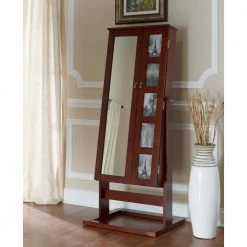 Elko Photo Armoire Cherry by Powell Company -Powell Company Shop cherry powell company jewelry armoires hd1006j19c 31 1000