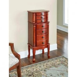 Daniau Cherry Jewelry Armoire by Powell Company -Powell Company Shop cherry powell company jewelry armoires hd1251j19 31 1000