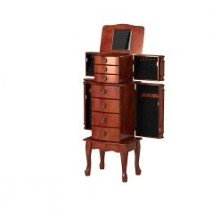 Daniau Cherry Jewelry Armoire by Powell Company -Powell Company Shop cherry powell company jewelry armoires hd1251j19 4f 1000