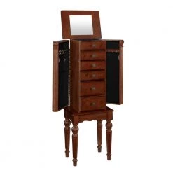 Blaise Cherry Jewelry Armoire by Powell Company -Powell Company Shop cherry powell company jewelry armoires hd1267j19 c3 1000