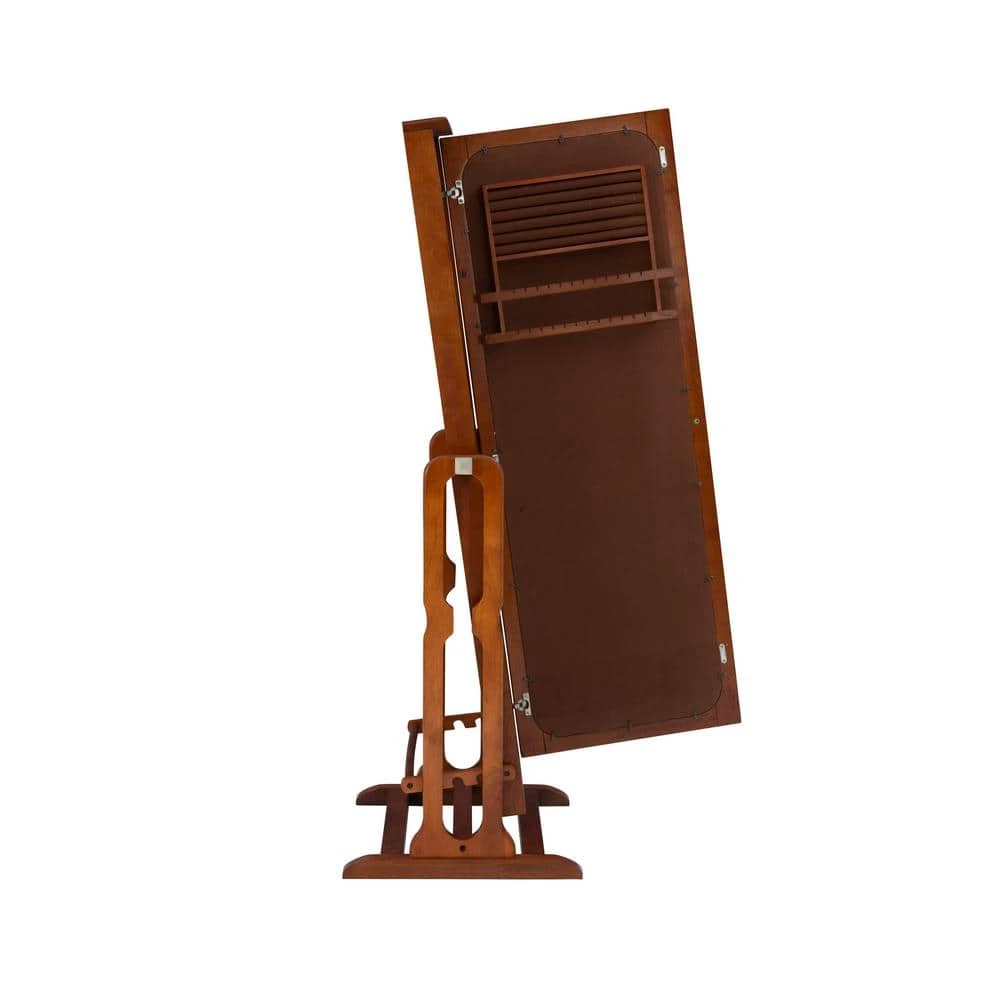 Sirena Cherry Cheval Mirrored Jewelry Armoire 26.5 in. W x 19 in. D x 59.75 in. H by Powell Company 4 Sirena Cherry Cheval Mirrored Jewelry Armoire 26.5 in. W x 19 in. D x 59.75 in. H by Powell Company - Image 2