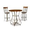 Masson 3-Piece Pub Set with Swivel Barstools by Powell Company 1 Masson 3-Piece Pub Set with Swivel Barstools by Powell Company -Powell Company Shop cjerry wood and pewter bronze powell company dining room sets hd1235d19 64 1000