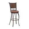 Bryant 30"H Copper Stamped High back Metal Frame Barstool by Powell Company -Powell Company Shop copper brown powell company bar stools hd1752bs21 64 1000