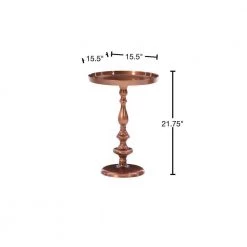Jhana Copper Metal Side Table by Powell Company -Powell Company Shop copper powell company end side tables hd1623at21 40 1000