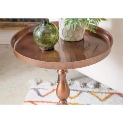 Jhana Copper Metal Side Table by Powell Company -Powell Company Shop copper powell company end side tables hd1623at21 a0 1000