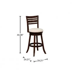 Martin 30 in. Espresso Bar Stool by Powell Company -Powell Company Shop cream espresso powell company bar stools hd1132b19bse 40 1000