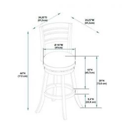 Martin 30 in. Espresso Bar Stool by Powell Company -Powell Company Shop cream espresso powell company bar stools hd1132b19bse 44 1000
