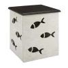 Barrier Cream Fish Table with Storage by Powell Company -Powell Company Shop cream grey powell company end side tables hd1558at20w 64 1000