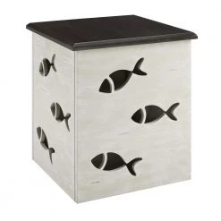 Barrier Cream Fish Table with Storage by Powell Company