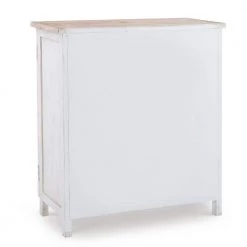 Keyes Distressed Cream 2-Door Cabinet with Fish Accents by Powell Company -Powell Company Shop cream powell company accent cabinets hd1789ca21 4f 1000