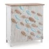 Keyes Distressed Cream 2-Door Cabinet with Fish Accents by Powell Company -Powell Company Shop cream powell company accent cabinets hd1789ca21 64 1000
