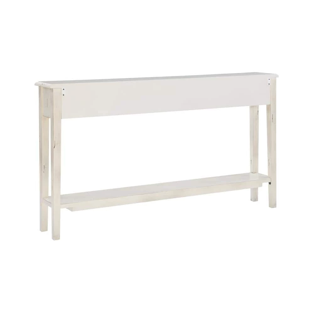 Strand 60 in. Cream Standard Rectangle Wood Console Table with Drawers by Powell Company 7 Strand 60 in. Cream Standard Rectangle Wood Console Table with Drawers by Powell Company - Image 5