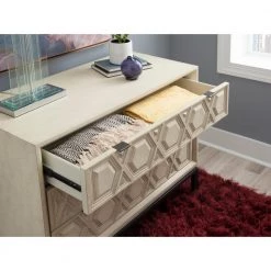 Muriel 38 in. L Cream 29.5 in H Rectangle wood top 3-Drawer Console Table by Powell Company -Powell Company Shop cream powell company console tables hd1586a20 77 1000