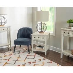 Strand Cream Accent Side Table by Powell Company -Powell Company Shop cream powell company end side tables hd1567et20c 31 1000