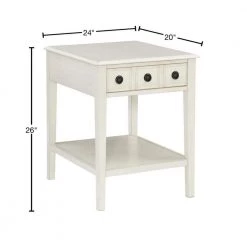 Strand Cream Accent Side Table by Powell Company -Powell Company Shop cream powell company end side tables hd1567et20c 40 1000