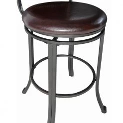 Brewer Brown Swivel Barstool by Powell Company -Powell Company Shop dark brown powell company bar stools hd1048b19bs 1d 1000