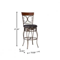 Labelle 30 in. Bronze Bar Stool by Powell Company -Powell Company Shop dark brown powell company bar stools hd1258b19bs 40 1000