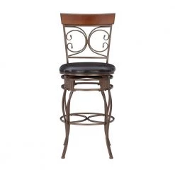 Labelle 30 in. Bronze Bar Stool by Powell Company -Powell Company Shop dark brown powell company bar stools hd1258b19bs c3 1000