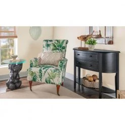 Ehren 20 in. W Dark Gray Elephant Glass Top Side Table by Powell Company -Powell Company Shop dark gray powell company end side tables hd1743st21 1f 1000