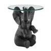 Ehren 20 in. W Dark Gray Elephant Glass Top Side Table by Powell Company -Powell Company Shop dark gray powell company end side tables hd1743st21 64 1000