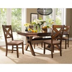 Kraven 5 Piece Dark Hazelnut Dining Set by Powell Company 17 Kraven 5 Piece Dark Hazelnut Dining Set by Powell Company -Powell Company Shop dark hazelnut powell company dining room sets 713 417m1 31 1000