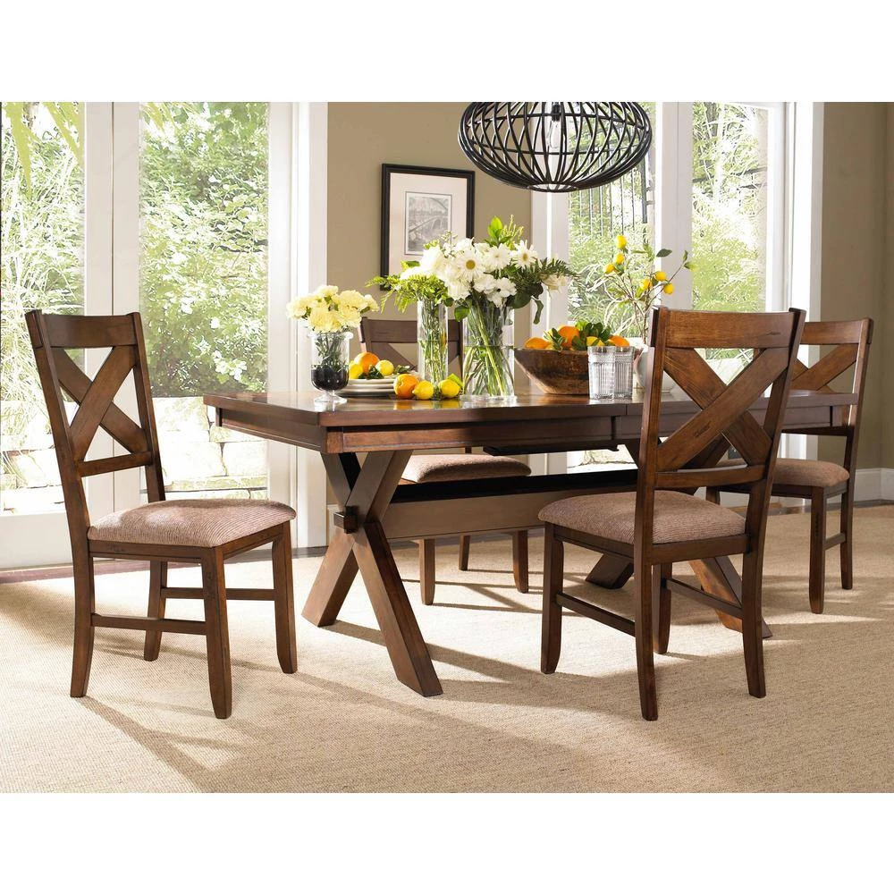 Kraven 5 Piece Dark Hazelnut Dining Set by Powell Company 10 Kraven 5 Piece Dark Hazelnut Dining Set by Powell Company - Image 8