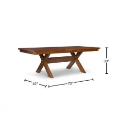 Kraven Dark Hazelnut Dining Table by Powell Company -Powell Company Shop dark hazelnut powell company kitchen dining tables 713 417 40 1000