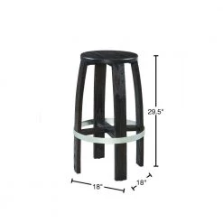 Johnson Dark Pine Finished Accent Barstool by Powell Company -Powell Company Shop dark pine powell company bar stools hd1116d19bs 40 1000