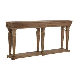 Granger 72 in. Distressed Pine Standard Rectangle Wood Console Table by Powell Company
