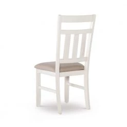 Krause Distressed White Side Chair (Set of 2) by Powell Company -Powell Company Shop distressed white finish and beige fabric powell company dining chairs hd1434dc19 4f 1000