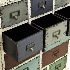 Voigt Ivory & MultiColor 13-Drawer Cabinet by Powell Company 12 Voigt Ivory & MultiColor 13-Drawer Cabinet by Powell Company -Powell Company Shop distressed white powell company accent cabinets hd1270a19 4f 1000