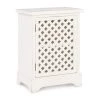Bailee 1 Door Cabinet White Lattice by Powell Company