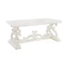 Lucas 47 in. Distressed White Large Rectangle Wood Coffee Table with Pedestal Base by Powell Company -Powell Company Shop distressed white powell company coffee tables hd1410a19 64 1000