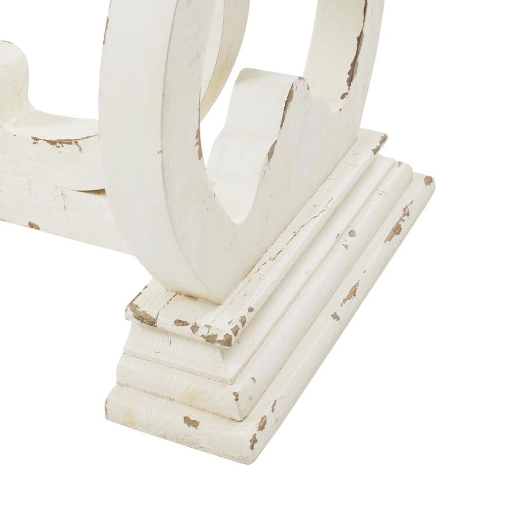 Lucas 60 in. Distressed White Standard Rectangle Wood Console Table by Powell Company 7 Lucas 60 in. Distressed White Standard Rectangle Wood Console Table by Powell Company - Image 5