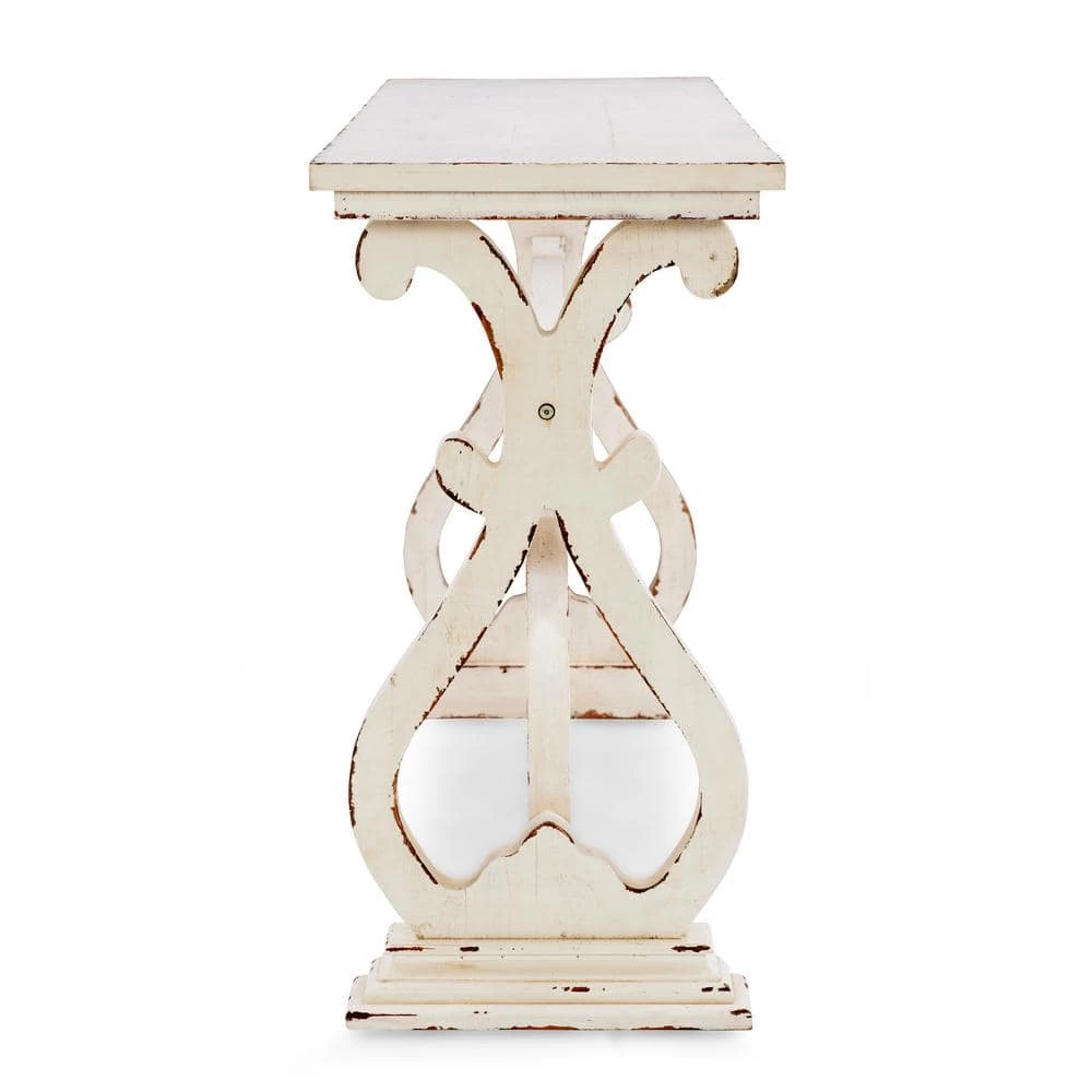 Lucas 60 in. Distressed White Standard Rectangle Wood Console Table by Powell Company 11 Lucas 60 in. Distressed White Standard Rectangle Wood Console Table by Powell Company - Image 9