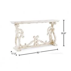 Lucas 60 in. Distressed White Standard Rectangle Wood Console Table by Powell Company 14 Lucas 60 in. Distressed White Standard Rectangle Wood Console Table by Powell Company -Powell Company Shop distressed white powell company console tables hd1412a19 40 1000