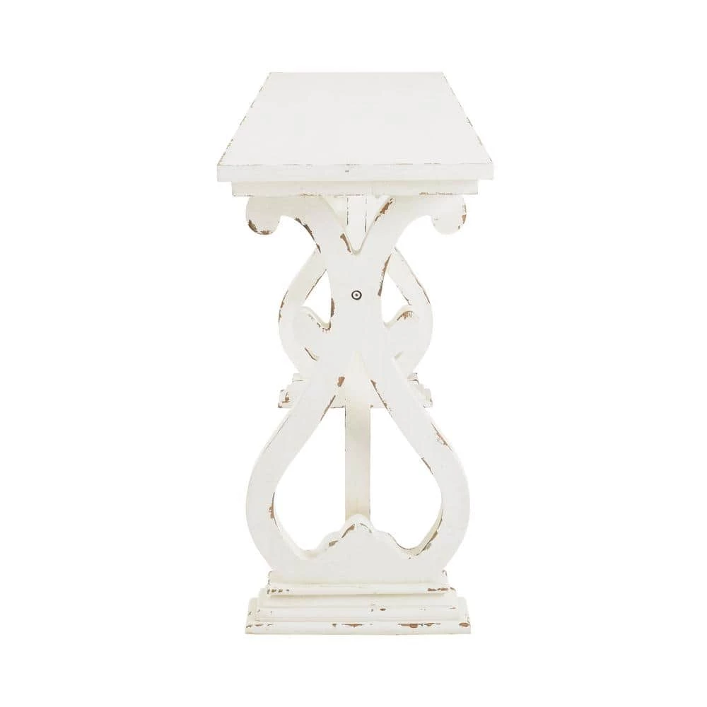 Lucas 60 in. Distressed White Standard Rectangle Wood Console Table by Powell Company 4 Lucas 60 in. Distressed White Standard Rectangle Wood Console Table by Powell Company - Image 2