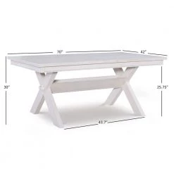 Krause Distressed White Dining Set (5-Piece) by Powell Company -Powell Company Shop distressed white powell company dining room sets hd1436d519 44 1000