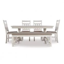 Krause Distressed White Dining Set (6-Piece) by Powell Company