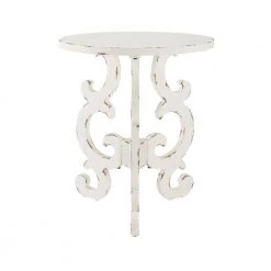 Lucas 28 in. Distressed White End Table by Powell Company -Powell Company Shop distressed white powell company end side tables hd1411a19 c3 1000