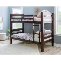 Sanders Espresso Bunk Bed by Powell Company -Powell Company Shop espresso powell company bunk beds hd1103y19e fa 1000