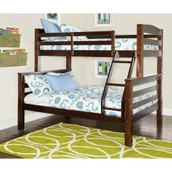 Sanders Espresso Twin Full Bunkbed by Powell Company -Powell Company Shop espresso powell company bunk beds hd1104y19e c3 1000