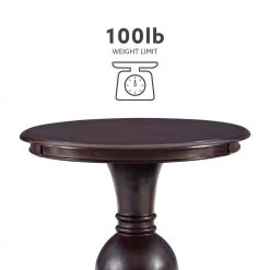 Lexis 26 in. L Espresso 26 in. H Round Wood Top Accent Table by Powell Company -Powell Company Shop espresso powell company coffee tables hd1768at21 a0 1000