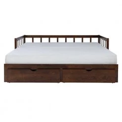 Conyers Brown Espresso Double Twin Daybed with Storage by Powell Company -Powell Company Shop espresso powell company daybeds hd1713db21 fa 1000